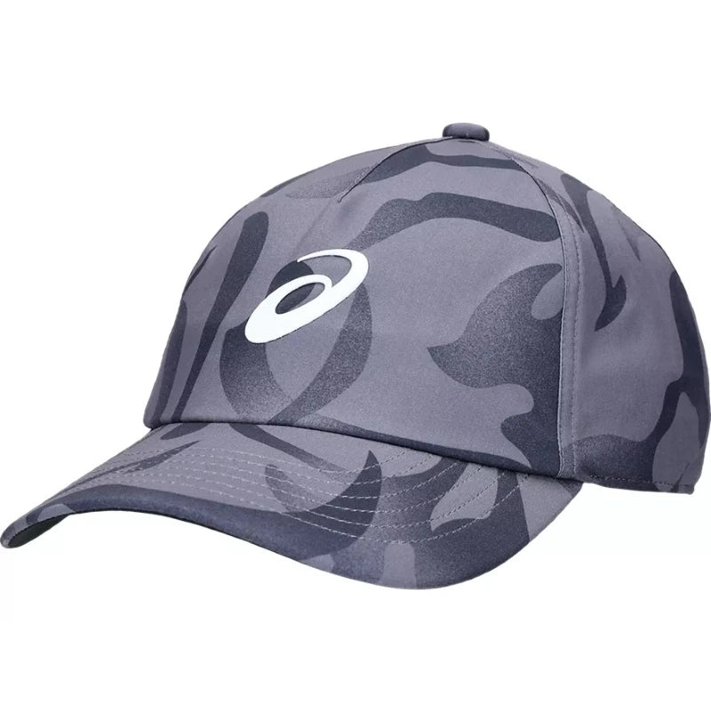La gorra ASICS Graphic Cap Purple Gray combina un estilo moderno con funcionalidad deportiva