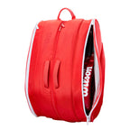 Bolsa Wilson Padel TOUR Rojo I protección térmica, espacio inteligente y diseño profesional