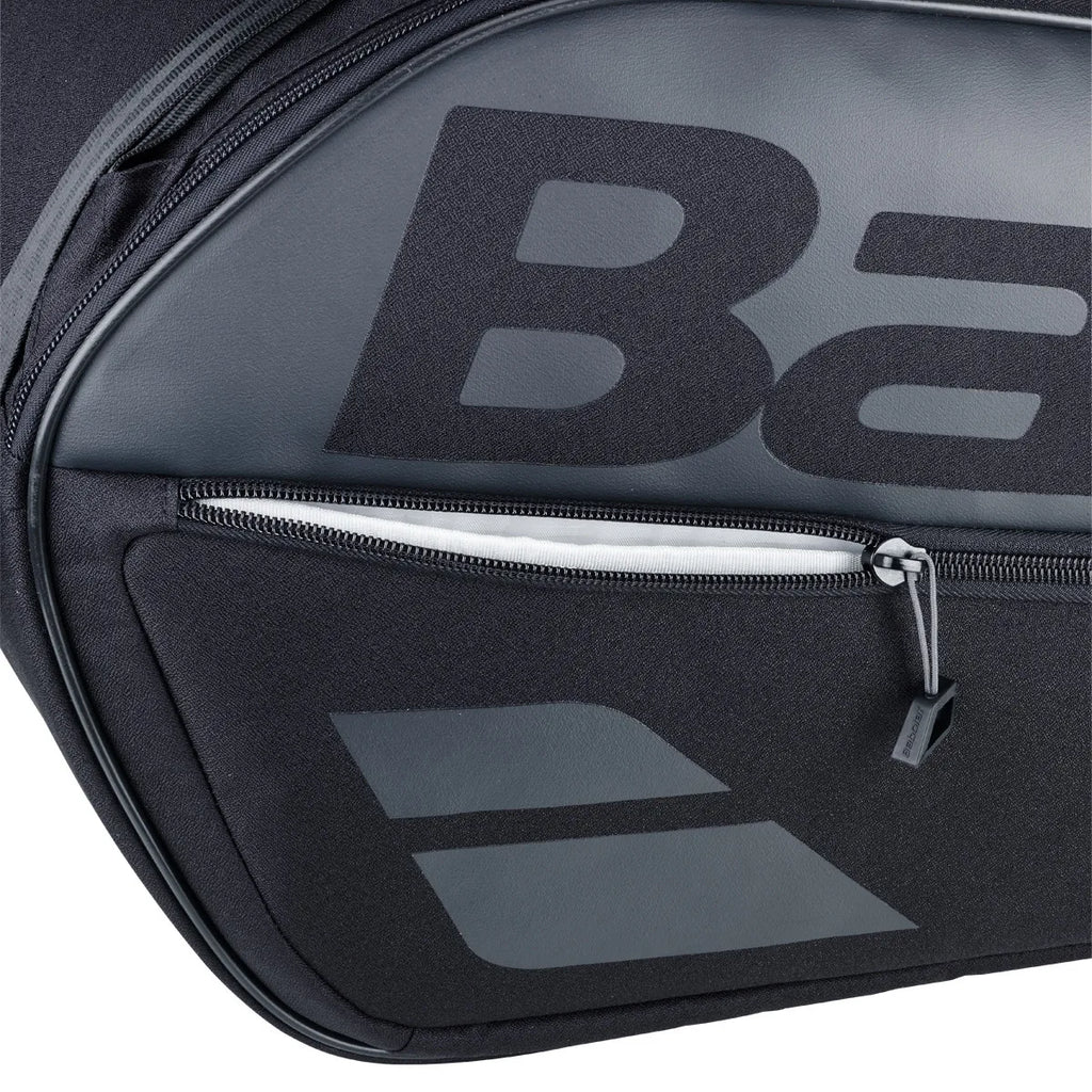 Babolat Evo Court L Black I espacio inteligente, protección confiable y diseño minimalista para transportar sus raquetas