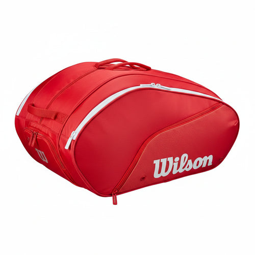 Bolsa Wilson Padel TOUR Rojo I protección térmica, espacio inteligente y diseño profesional