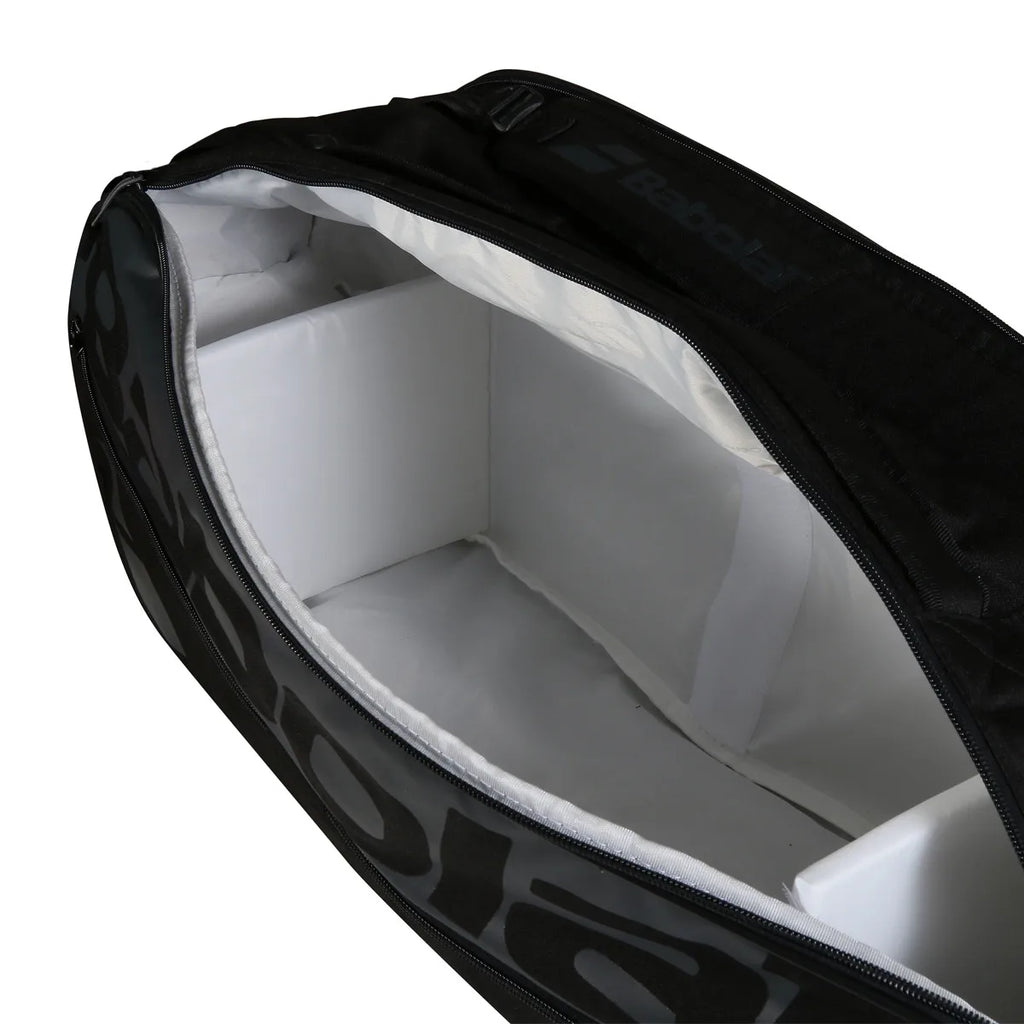 Babolat Evo Court L Black I espacio inteligente, protección confiable y diseño minimalista para transportar sus raquetas