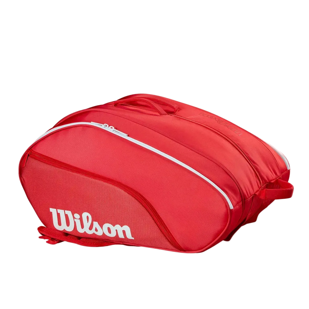 Bolsa Wilson Padel TOUR Rojo I protección térmica, espacio inteligente y diseño profesional