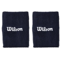 Las muñequeras Wilson Wide Terry,  Azul Marino  son muñequeras deportivas diseñadas para ofrecer una alta absorción del sudor