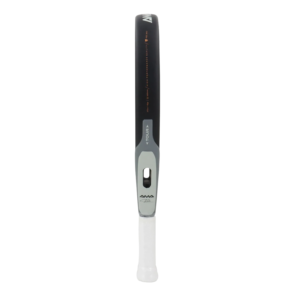Palas de pádel AMA SPORT 12K Carbono EVA Suave Equilibrio Medio Pala de pádel Forma Lágrima para Jugadores Avanzados Pala de Pádel