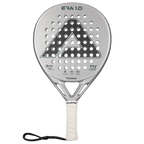 Pala de pádel AMA SPORT 1St Titanium Silver Surface con agujeros de precisión y rebote inteligente de corcho de alto rendimiento