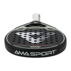 Palas de pádel AMA SPORT 12K Carbono EVA Suave Equilibrio Medio Pala de pádel Forma Lágrima para Jugadores Avanzados Pala de Pádel