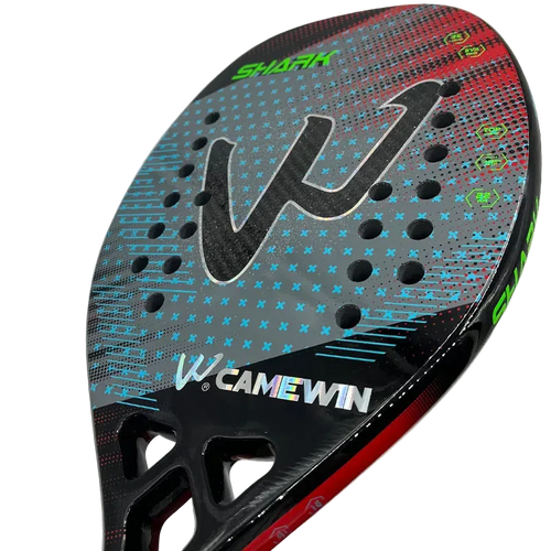 3K Camewin Beach Tennis Racket Full Carbon Fiber Rough Surface Outdoor Sports Racket 2026 New