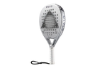 Pala de pádel AMA SPORT 1St Titanium Silver Surface con agujeros de precisión y rebote inteligente de corcho de alto rendimiento