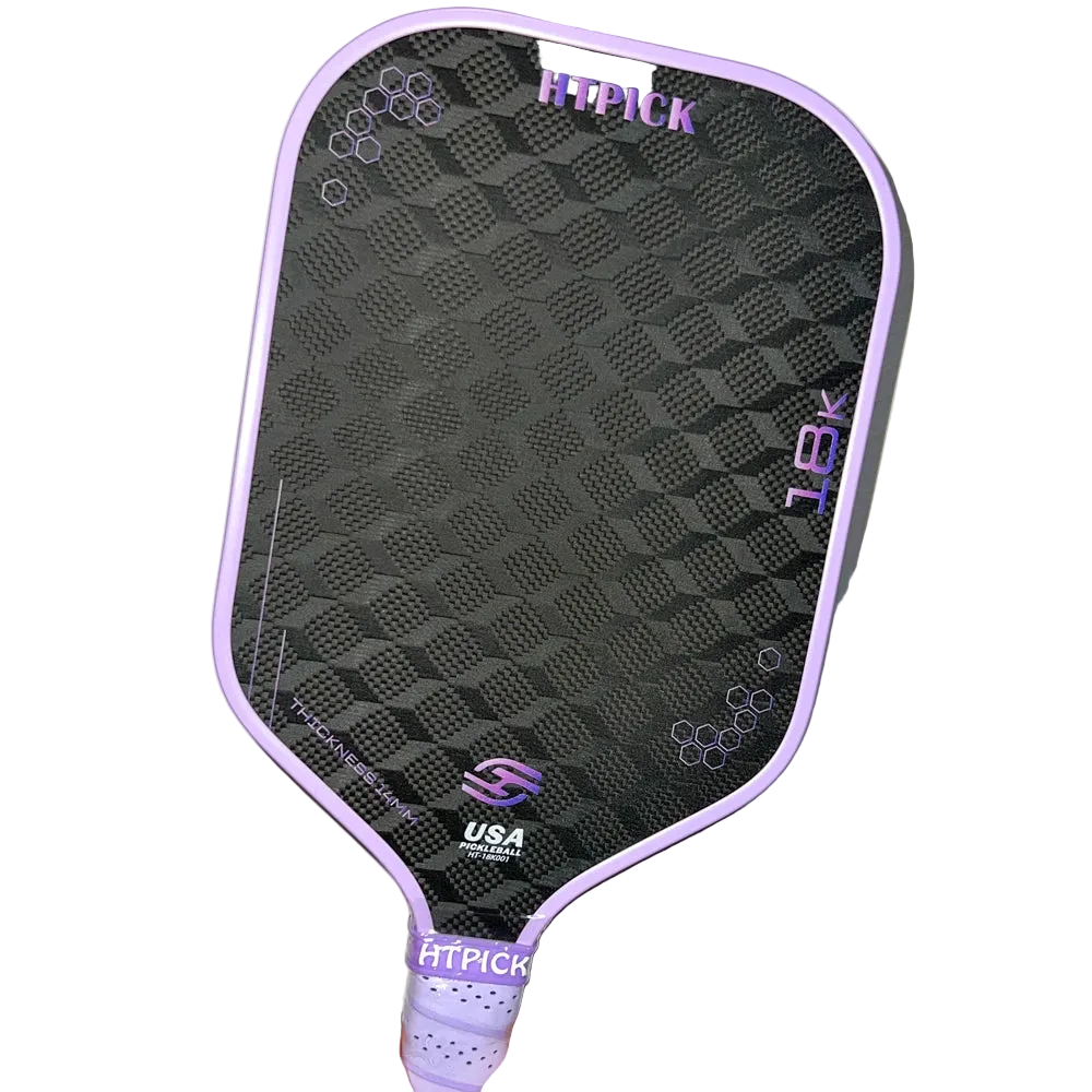 Más efecto y velocidad en pickleball | Pala de alto rendimiento de carbono 18K de 14 mm