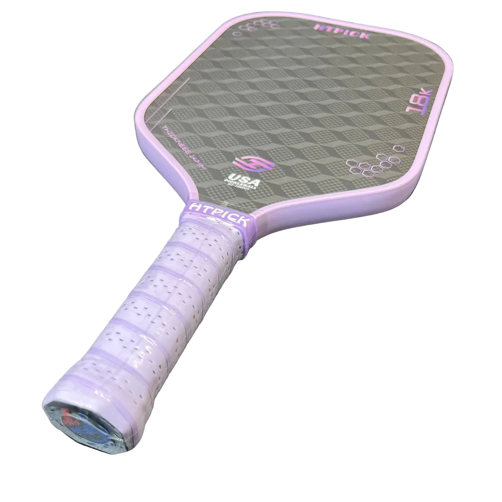Más efecto y velocidad en pickleball | Pala de alto rendimiento de carbono 18K de 14 mm