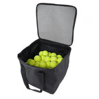 Bolsa para carrito de pelotas de tenis, de tela Oxford, con capacidad para 160 pelotas, cesta compacta para viajes, práctica y enseñanza.