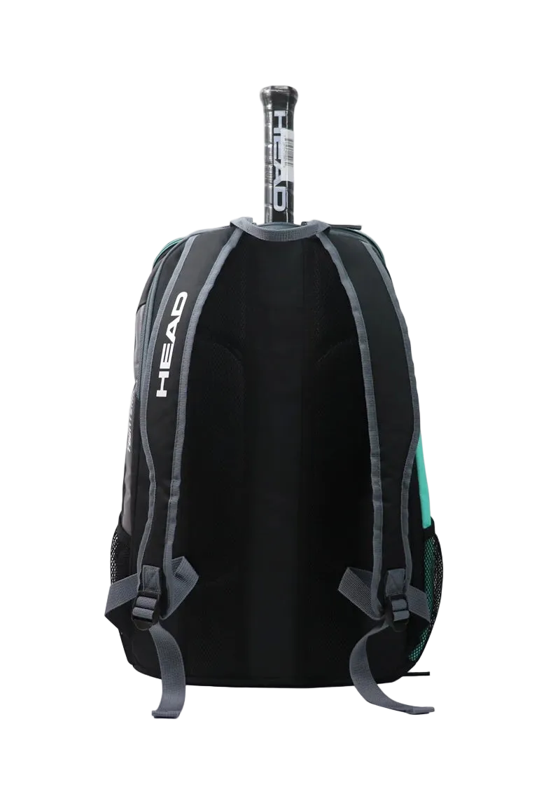 Mochila para raquetas de tenis HEAD Tour Team Series de 25 litros unisexo, cómoda con compartimento para zapatos, 2 raquetas