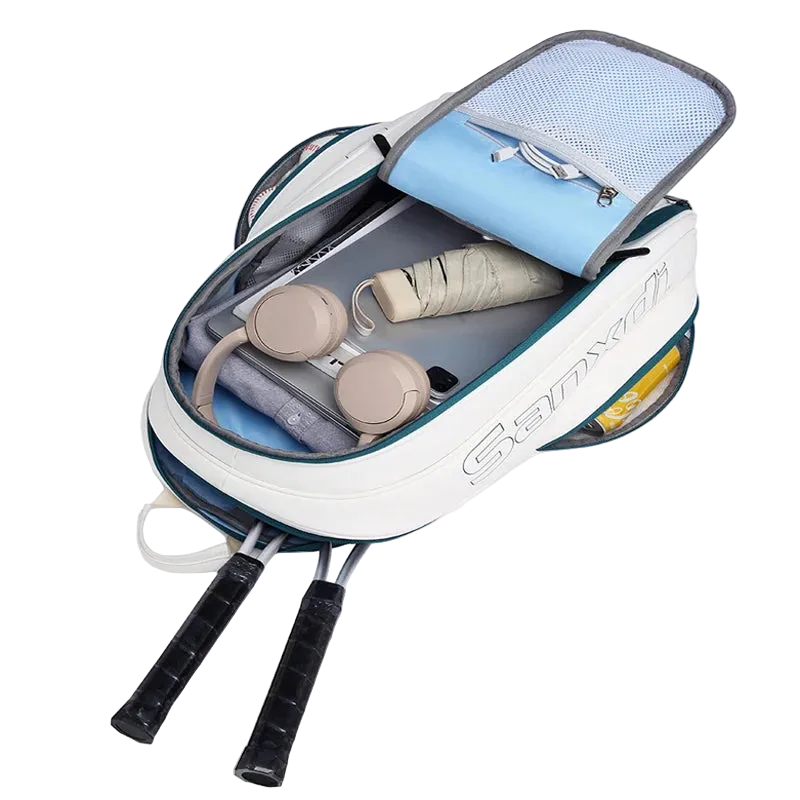 Mochila SANXDI 2026 para raquetas de tenis, unisex, de PU, unisexo, para  tenis, mochila con compartimento para zapatos, pádel, pickleball