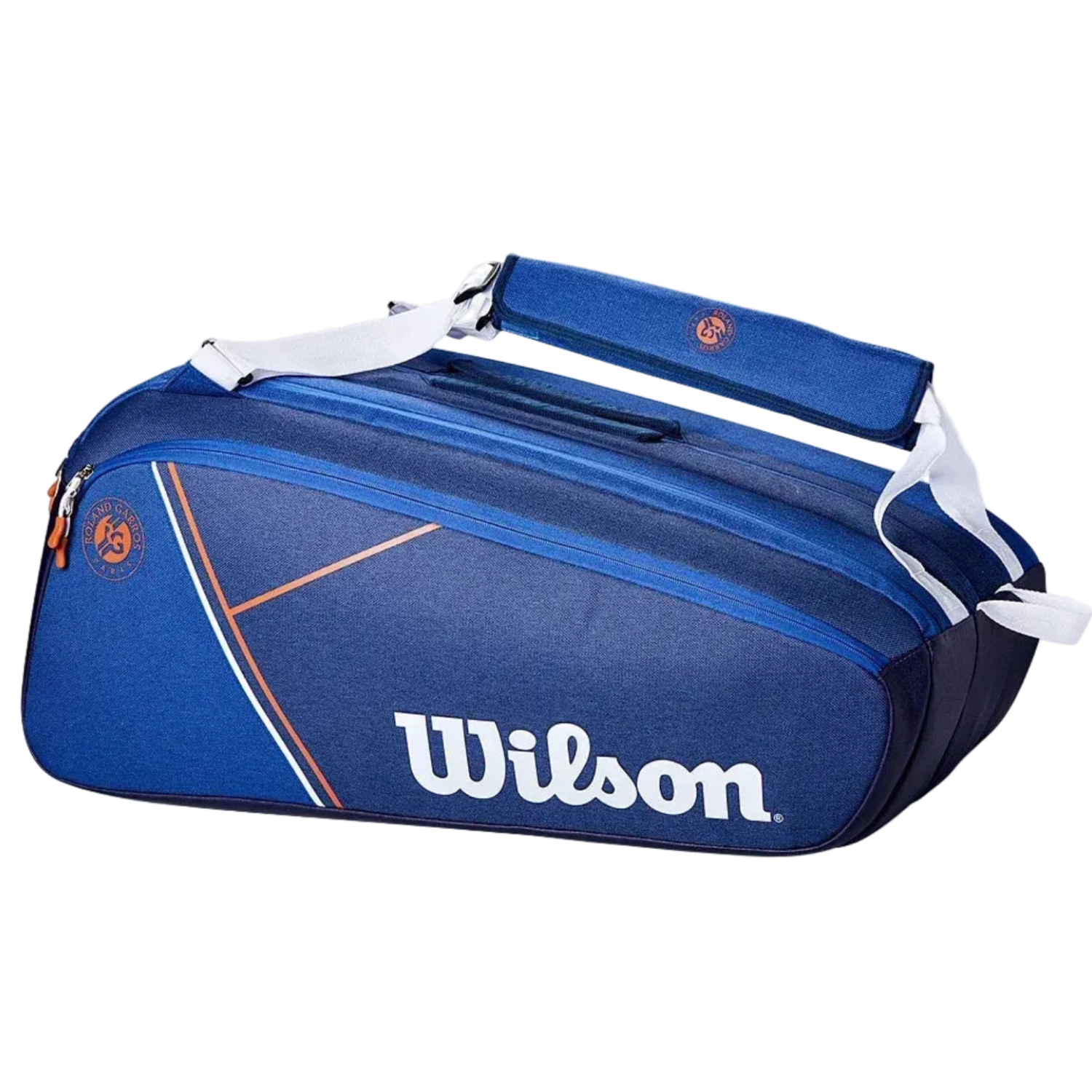 Bolsa para raquetas de Padel Wilson Roland Garros Super Tour 15PK 2026 con forro protector térmico  y compartimento para zapatos