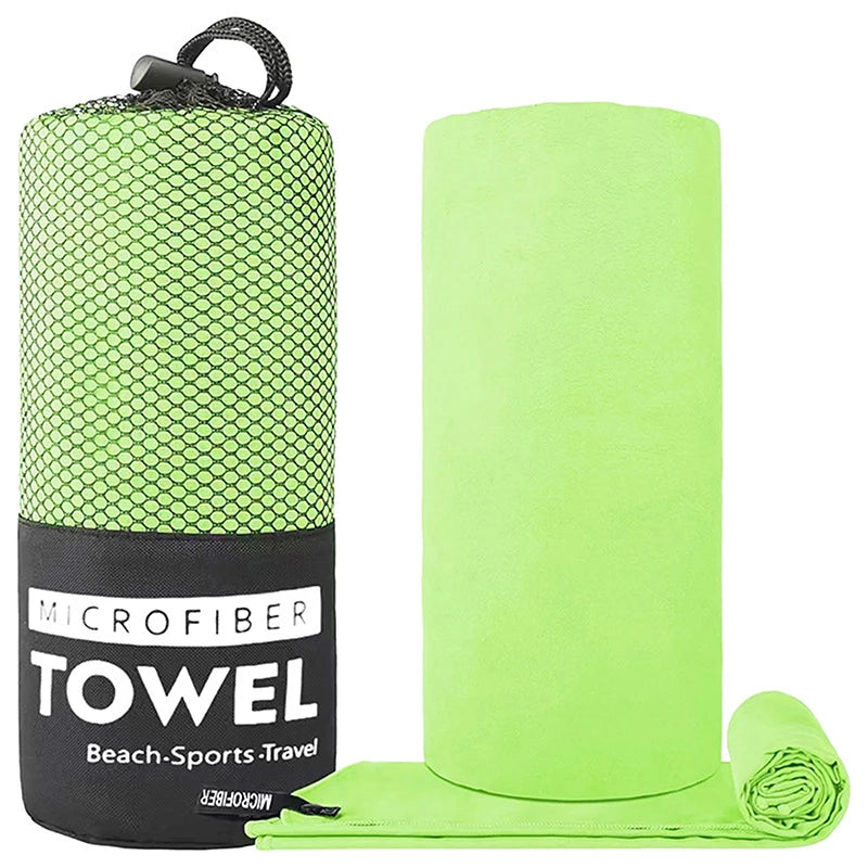 Toalla deportiva de secado rápido 2026,  verde, ideal para natación, padel, fitness, running