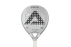 Pala de pádel AMA SPORT 1St Titanium Silver Surface con agujeros de precisión y rebote inteligente de corcho de alto rendimiento