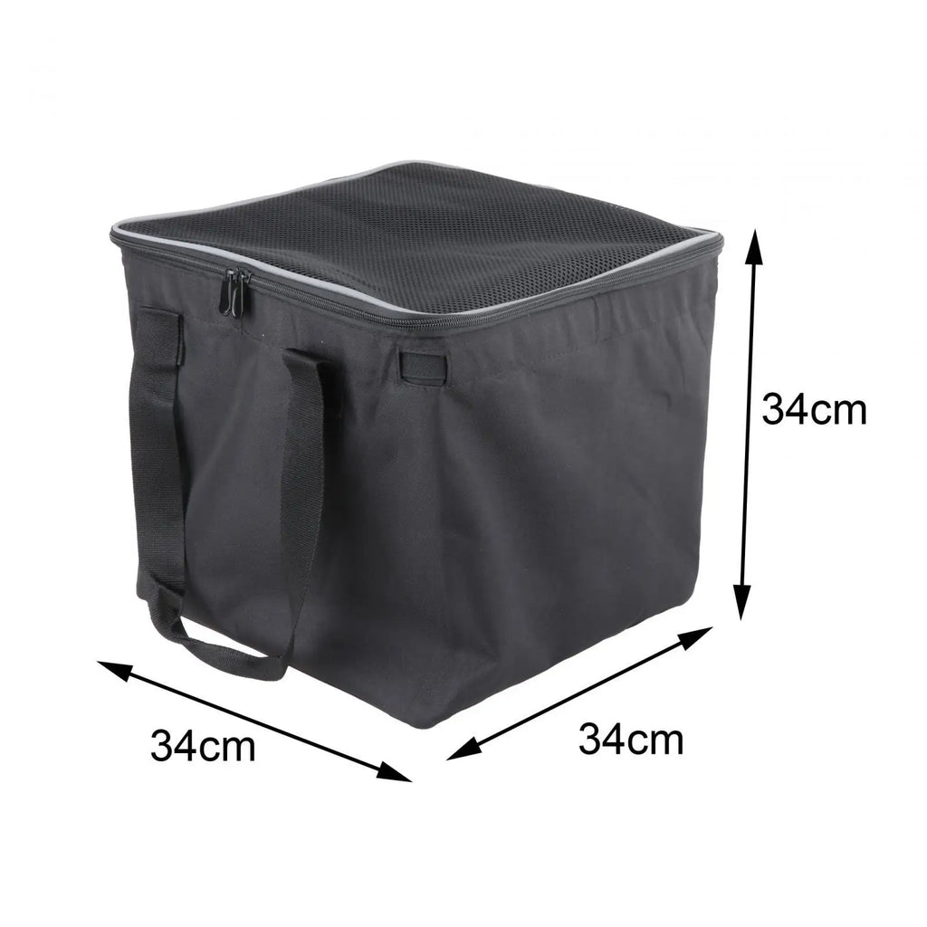 Bolsa para carrito de pelotas de tenis, de tela Oxford, con capacidad para 160 pelotas, cesta compacta para viajes, práctica y enseñanza.