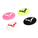 4 amortiguadores de vibraciones de silicona para raquetas de tenis con dibujos animados, accesorios duraderos.