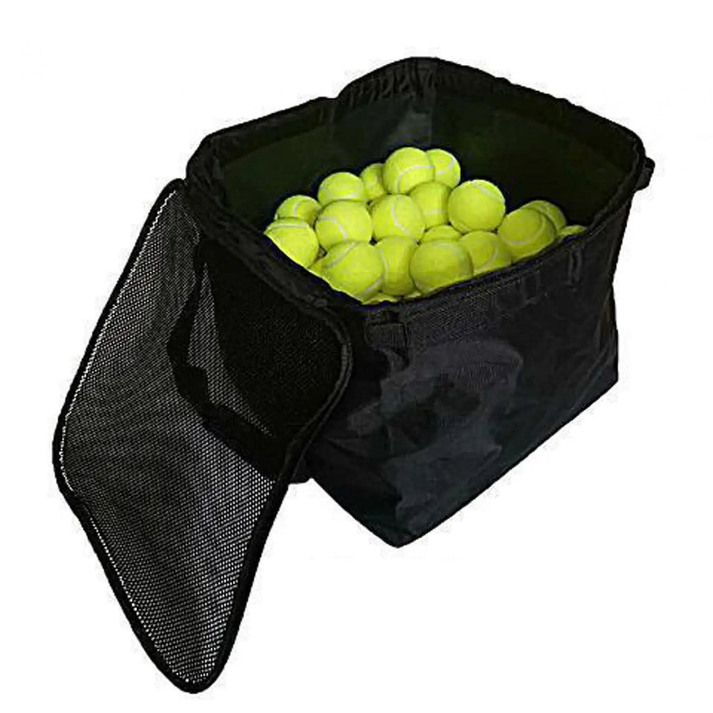 Bolsa para carrito de pelotas de tenis, de tela Oxford, con capacidad para 160 pelotas, cesta compacta para viajes, práctica y enseñanza.