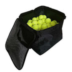 Bolsa para carrito de pelotas de tenis, de tela Oxford, con capacidad para 160 pelotas, cesta compacta para viajes, práctica y enseñanza.