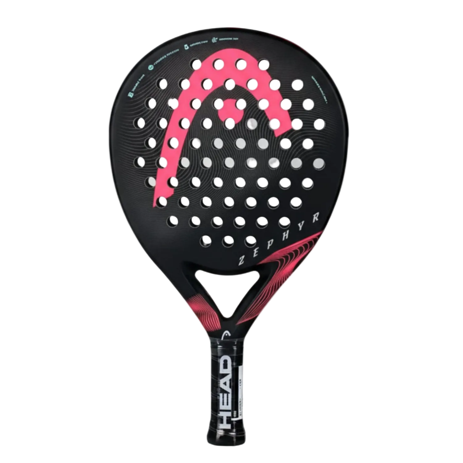 HEAD Plate Tennis Racket Carbon Fibre GRAPHENE 360 COMFORTABLE Foam Core Padel Tennis Racquets Lightweight ZEPHYR Series